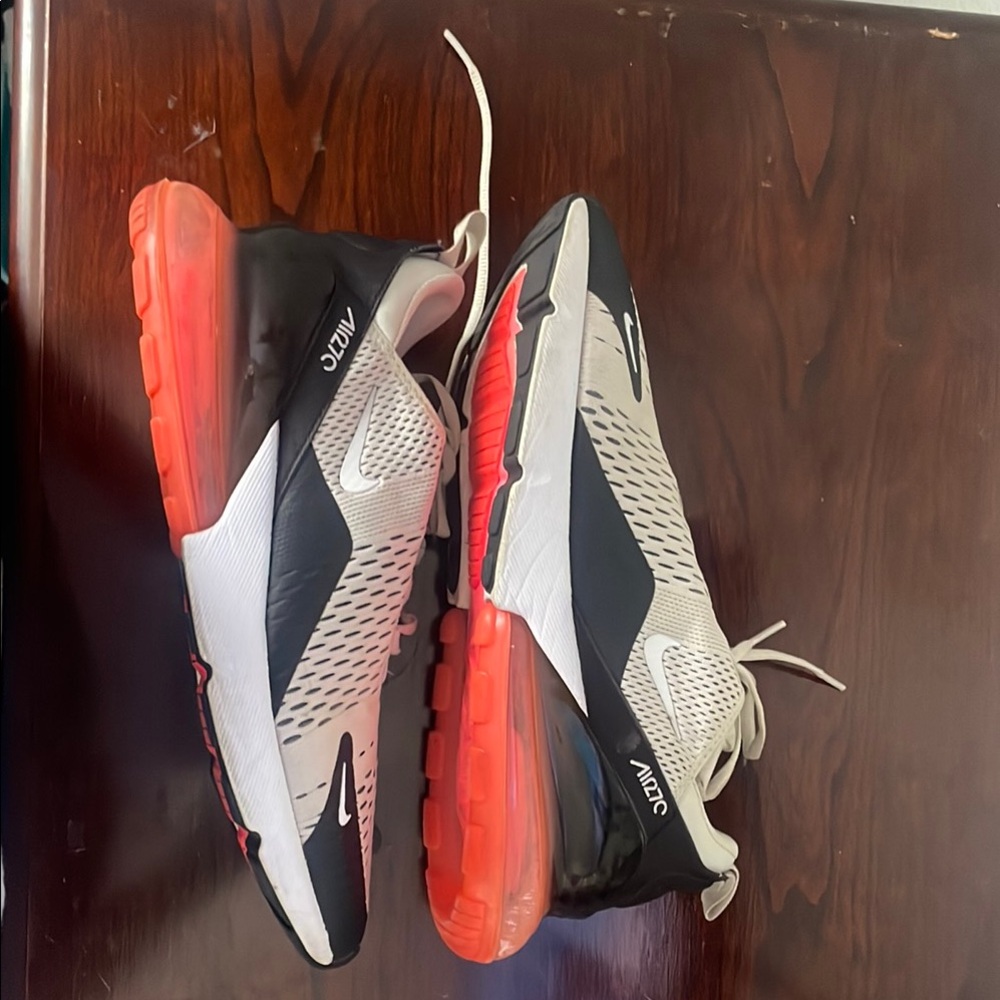 Nike Athletic Shoes Black and Orange Performance Design